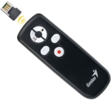 Genius Media Pointer 100 / mediálne ukazovátko / bezdrôtové 2.4GHz / čierna