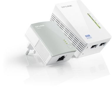 TP-LINK TL-WPA4220KIT / Powerline Repeater AV500 / 802.11n / 2.4GHz 300Mbps / 2x LAN / HomePlug AV