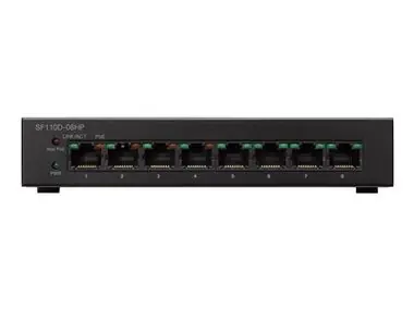 Cisco SF110D-08HP-EU / Desktop Switch / 8x RJ-45 100M / PoE