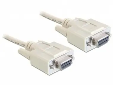 DeLock sériový kábel Null modem 9 pin samica/samica / 1.8 m