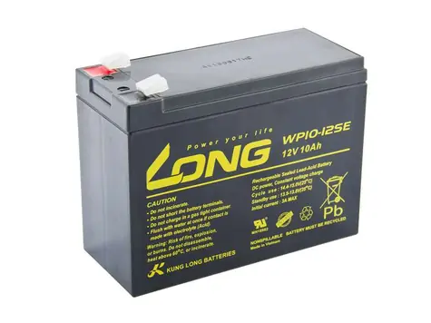 Long 12V 10Ah olovený akumulátor DeepCycle AGM F2
