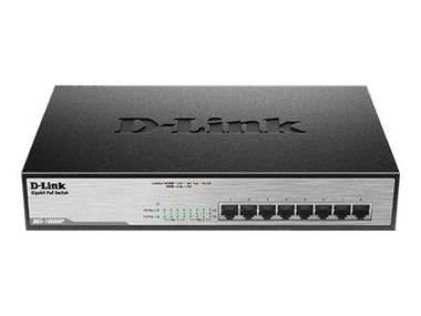 D-Link DGS-1008MP / Switch / 8-port 10/100/1000 Mbps / 8x PoE+