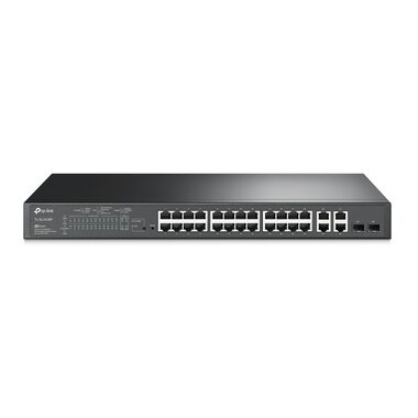 TP-LINK T1500-28PCT (TL-SL2428P) / Switch / 12.8 Gbps / 24x LAN / 2x GLAN / 2x Gigabit SFP / PoE+