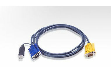 Aten KVM Kábel HD15-SVGA+USB 2m