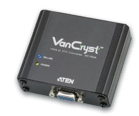 ATEN Prevodník VGA-DVI / 1920x1200 / 60Hz / DDC2B