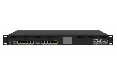 MikroTik RB3011UiAS-RM / Router / Dotykový displej / 1GB RAM / 10xLAN / RouterOS L5
