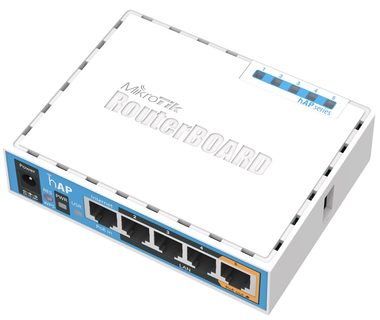 MikroTik RB951Ui-2nD / RouterBOARD / 650 MHz / 64MB RAM / 5x LAN / hAP / RouterOS L4