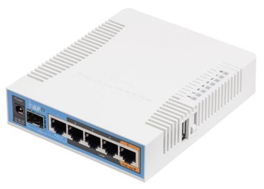MikroTik RB962UiGS-5HacT2HnT biela / RouterBOARD / 720 MHz / 128MB RAM / 5x LAN / hAP