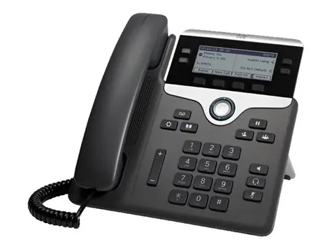Cisco IP Phone 7841 čierna / Telefón VoIP / SIP / 4 linky