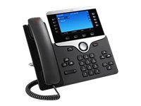 Cisco IP Phone 8841 (určené pre Cisco UC Manager) čierna / Telefón VoIP / SIP / RTCP / RTP / SRTP / SDP / 5 riadkov