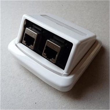 ABB TANGO Dvojzásuvka 2xRJ45 cat6 STP biela