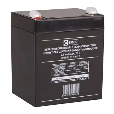 EMOS batéria SLA 12V 4.5 Ah / Faston 4.8 (187)