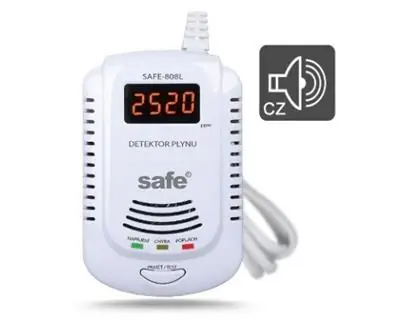 SAFEHOME SAFE-808L / Detektor horľavých a výbušných plynov