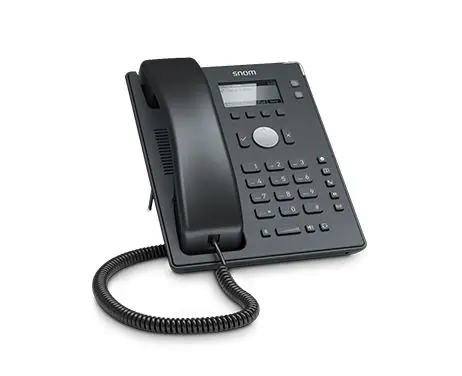 Snom D120 / Drôtový IP telefón / dvoj-linkový / RJ45 / HAC / PoE