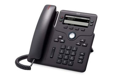 Cisco IP Phone 6851 čierna / Telefón VoIP / 3.5" displej / SIP / RTCP / SRTP