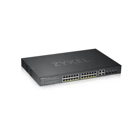 ZyXEL GS1920-24HPv2 28-port / 28-port Managed PoE Switch / 24x Gigabit / 4x Gigabit RJ45 &amp; SFP / 375W PoE