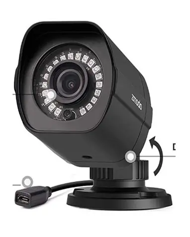 ZMODO SD-H2926-BH / sPoE / 1080P IR kamera / IP65 / čierna