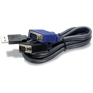 TRENDnet kvm kábel USB-VGA / pre switche kvm TK-207K &amp; TK-209K &amp; TK-407K &amp; TK-409K / 4.5m