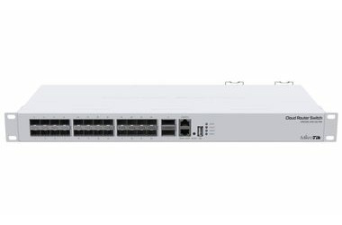MikroTik CRS326-24S+2Q+RM / 24x 10Gbps SFP+ / 2x 40Gbps QSFP+ / 2x RJ45 / 1U