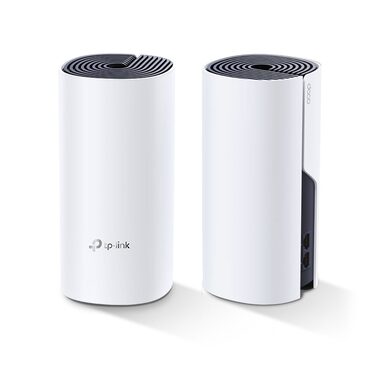TP-link Deco P9(2-pack) biela / Wi-Fi systém MESH AC1200 + AV1000 / 2.4GHz 300Mbps / 5GHz 867Mbps / 2x GLAN
