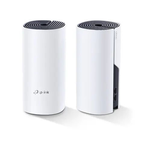 TP-link Deco P9(2-pack) biela / Wi-Fi systém MESH AC1200 + AV1000 / 2.4GHz 300Mbps / 5GHz 867Mbps / 2x GLAN
