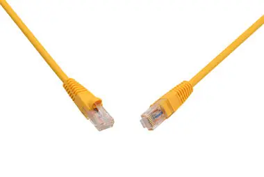 Solarix UTP CAT5E 10m snag proof žltá / Patch kábel / RJ45-RJ45