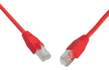 Solarix SFTP CAT6 5m snag proof červená / Patch kábel / RJ45-RJ45