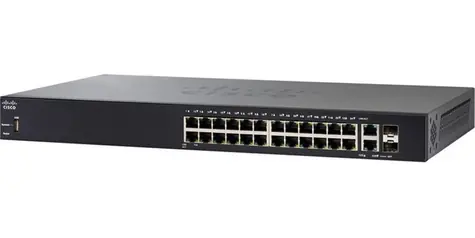 Cisco SF250-24-K9-EU / Switch / 24x RJ-45 10|100 / 2x Combo Gbps / 2x SFP / QoS / VLAN