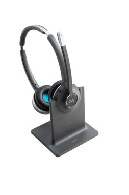 Cisco Headset 562 čierna + základná základňa / bezdrôtová náhlavná súprava / obojstranné slúchadlo / mikrofón / DECT