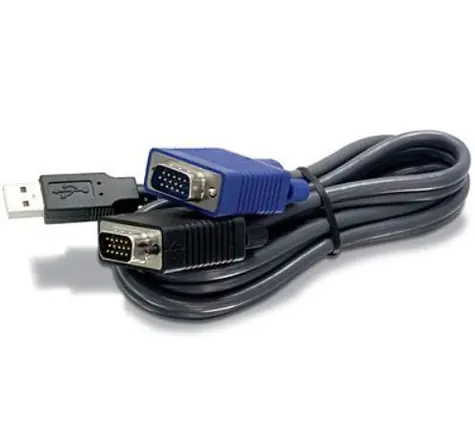 TRENDnet kvm kábel USB+D-Sub - D-Sub / pre KVM prepínač / 1.83m