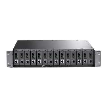 TP-LINK TL-FC1420 šasi pre media konvertory / 14 slotov / 2U rack / 482 x 358 x 86 mm / chladenie