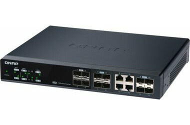 QNAP QSW-M1204-4C / Desktop Switch / 8x 10GbE SFP+ / 4 x 10GbE SFP+ &amp; RJ45 kombo / Qos / VLAN
