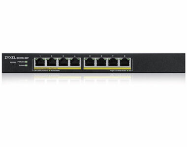 ZyXEL GS1915-8EP / 8-Port Switch / 8x GbE RJ-45 / PoE 802.3at