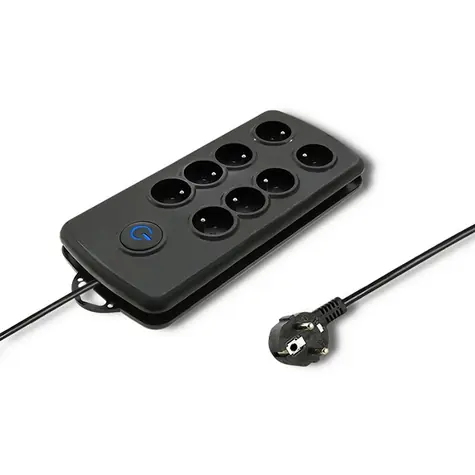 Qoltec 50161 Prepätová ochrana Quick Switch (8 zásuviek) / vypínač / 2.5m