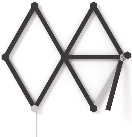 Nanoleaf Lines Skins sada 9ks matne čierna / sada nacvakávacích krytov