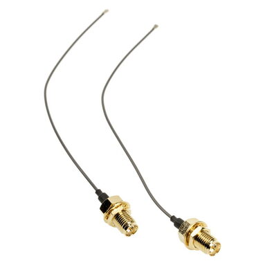 Akasa A-ATC01-150GR I-PEX MHF4L antena / prídavná anténa I-PEX MHF4L na RP-SMA / 15cm / 2ks