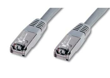 OEM SFTP CAT5E 10m / Patch kábel / RJ45-RJ45 / šedé