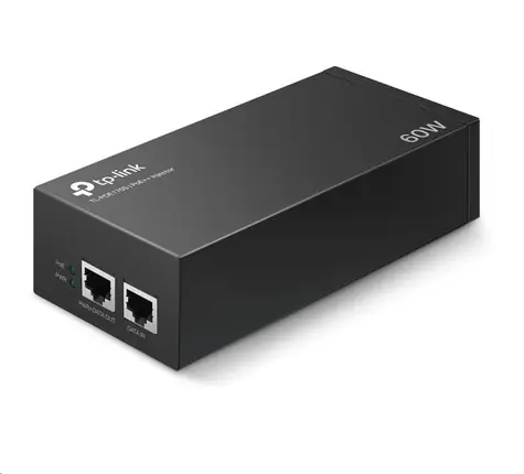 TP-LINK TL-POE170S / PoE++ Injector / 60W / 802.3af/at/bt / 1x GLAN (OUT) / 1x GLAN (IN)