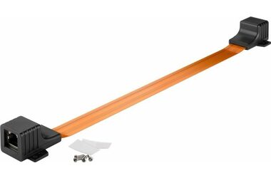 Goobay RJ45 priechodka oknom / veľmi plochá (0.3mm) 8 pin FF / 25cm