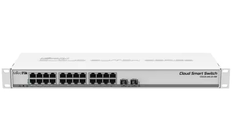 MikroTik CSS326-24G-2S+RM Cloud Smart / 24x Gbit LAN / 2x 10Gb SFP+ / SwOS