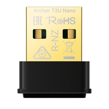 TP-LINK Archer T3U Nano / C1300 Nano bezdrôtový MU-MIMO USB adaptér / 2.4GHz 400Mbps / 5 GHz 867Mbps