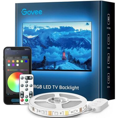 Govee TV 46-60" SMART LED podsvietenie RGB + ovládač / LED pásik pre osvetlenie TV / ovládač / 10W / 450lm / BT / RGB