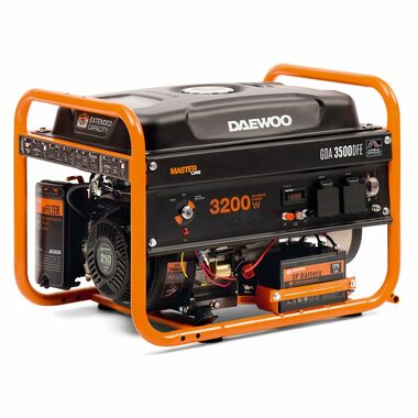 Daewoo GDA3500DFE Benzínová elektrocentrála / 3.2 kW / 2x 230 V / 18 L