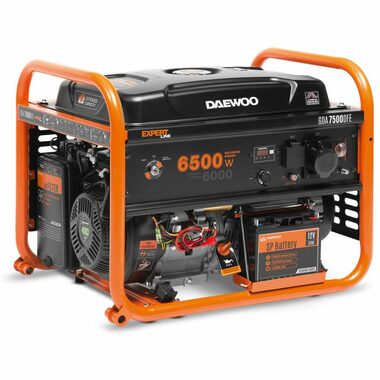 Daewoo GDA7500DFE Benzínová elektrocentrála / 6.5 kW / 230 V / 30 L