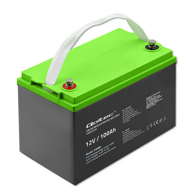 Qoltec Gel Battery 53080 / Akumulátor / 12V / 100Ah