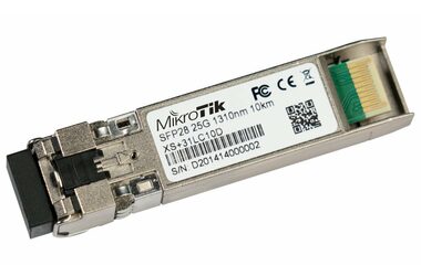 MikroTik XS+31LC10D / optický modul kombinovaný / SFP / SFP+ / SFP28 / SM / 10km / 1.25 10 25Gbps / 1310nm / 2x LC