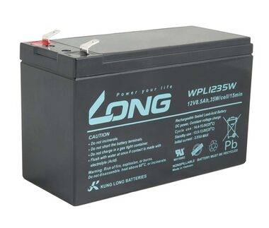 Long 12V 8.5Ah olovený akumulátor F2 HighRate LongLife 9 rokov