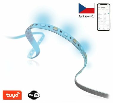 IMMAX NEO LITE SMART LED pásik / 24W / Wi-Fi / IP67 / RGB / CCT farebný / 406lm / m / 2700 - 6500 K / stmievateľný / 5m / TUYA