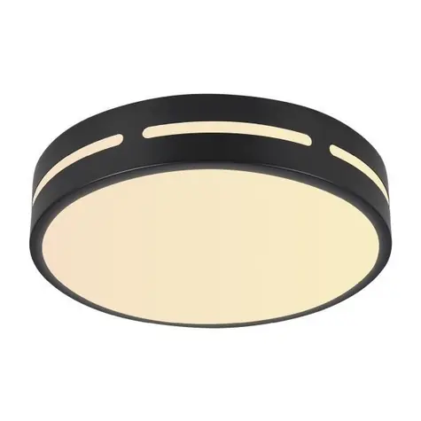 IMMAX NEO LITE PERFECTO SMART stropné svietidlo kruh 40cm 24W čierna / TUYA / Wi-Fi