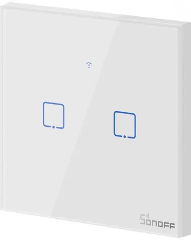 Sonoff IM190314013 T1 EU TX / Šikovný vypínač / 2 kanály / WiFi